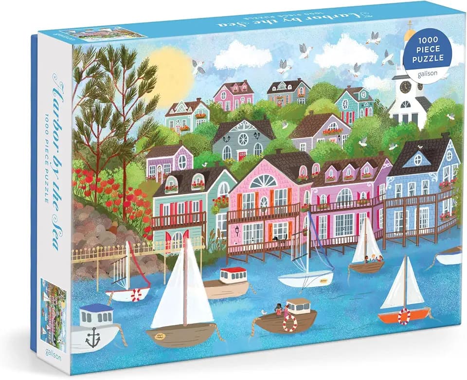 Galison - Harbor by the Sea 1000 Piece Jigsaw Puzzle for Adults