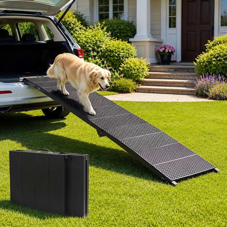 Foldable Dog Ramp for Car, 91 inches Long Portable Ramp for Large Dogs