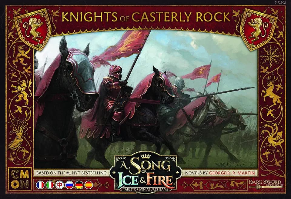 Asmodee Italia Song of Ice and Fire Cavalieri di Castel Granite Expansion with Gorgeous Miniature, Colour, 10418