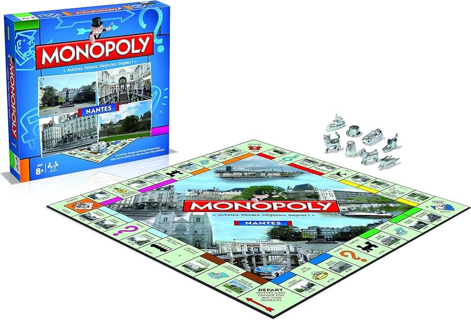 Winning Moves – Gesellschaftsspiel – Monopoly – Städte (in französischer Sprache)