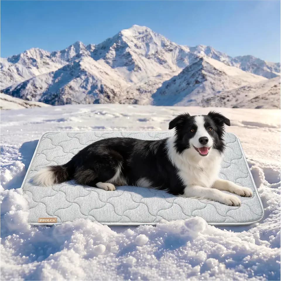 PPOLCA Waterproof Cooling Mat for Large Dogs 23x35, Grey
