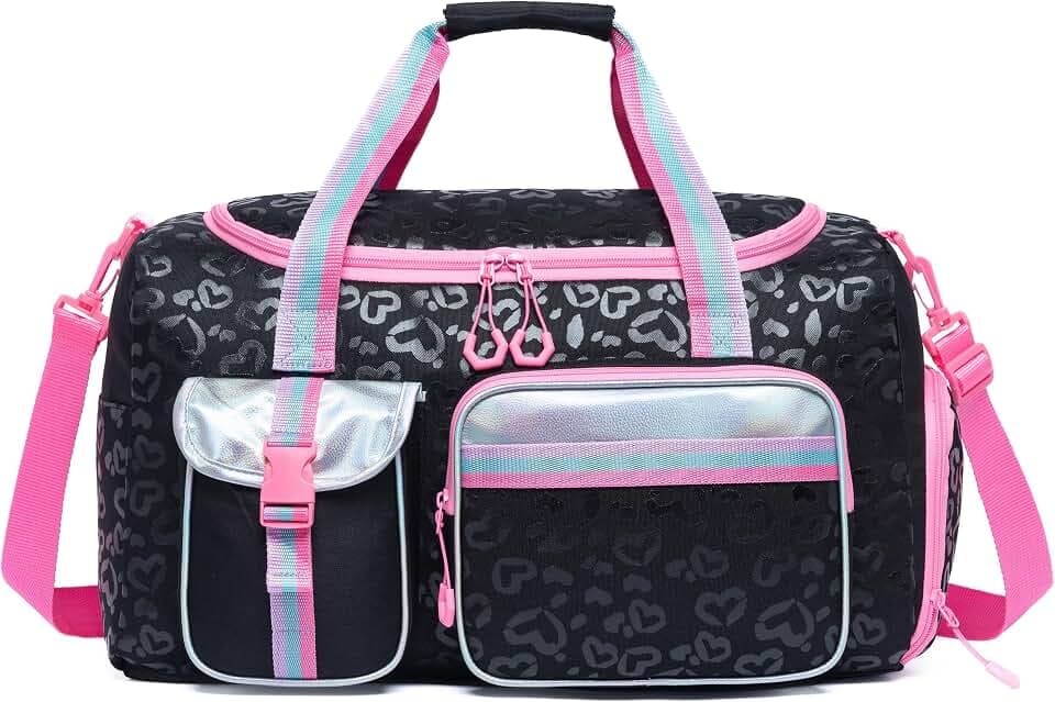 HTgroce Reisetasche für Kinder Mehrfachtasche Reisetasche für Kinder Sporttasche Mit Schuhfach Faltbare Sporttasche Mädchen Children's Travel Bag