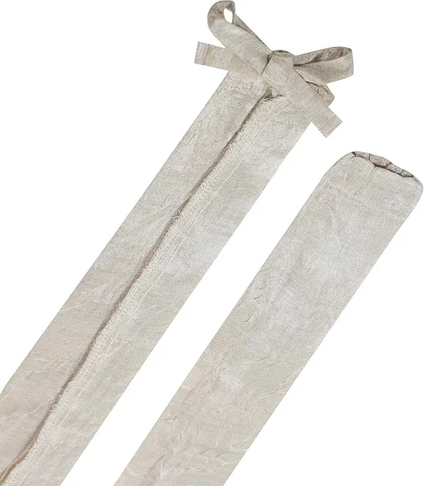 Aspen Creative 15013-12A, 4' Wheat Faux Silk Fabric Cord & Chain Cover, Easy to Install for Lighting Fixture, Cable Management, Lamp Wire Cover, Set of 2