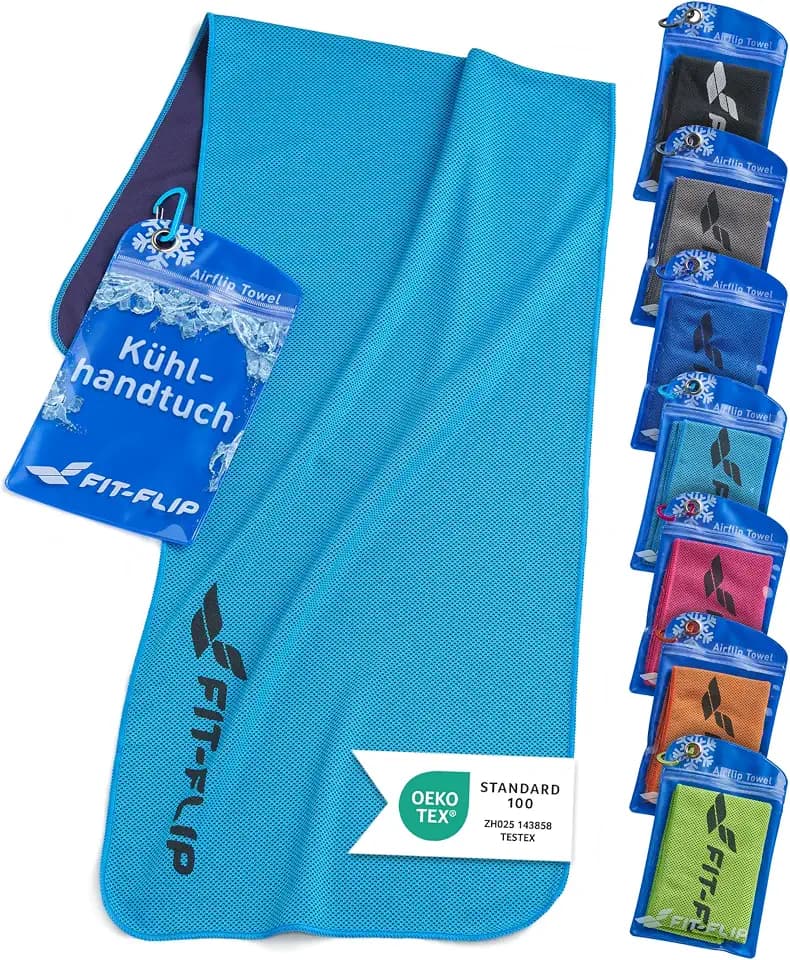 Fit-Flip Kühltuch aus Mikrofaser für Nacken und Hals