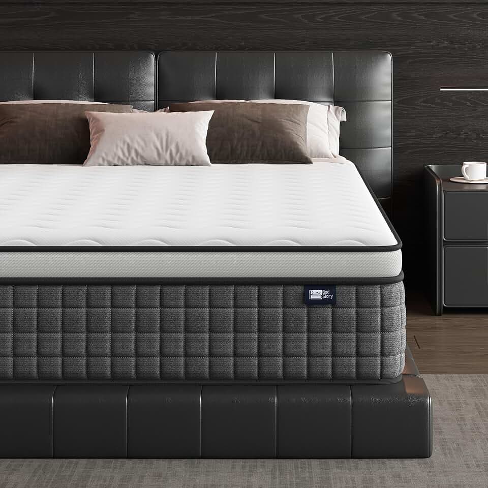 BedStory Matratze 120 x 190 – 30 cm – Matratze Ensach Federkern – Fester Komfort – doppelter Komfortschaum – Isolierung von Bewegungen – Luxusmatratze – Lendenwirbelstütze – langlebig & atmungsaktiv