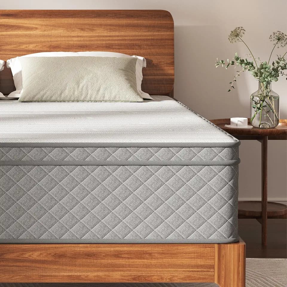 Matratze 90x200, Höhe 30cm mit Oeko-TEX Zertifiziert, Härtegrad H3 und H4, 7 Zonen Taschenfederkernmatratze mit Komfortschaum, Gewebe mit weicher, Langlebig & Hautfreundlich, 90x200x30cm