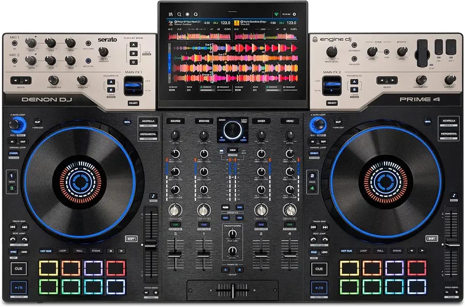Denon DJ PRIME 4 G2 Standalone DJ Pult mit integriertem Stems-Rendering