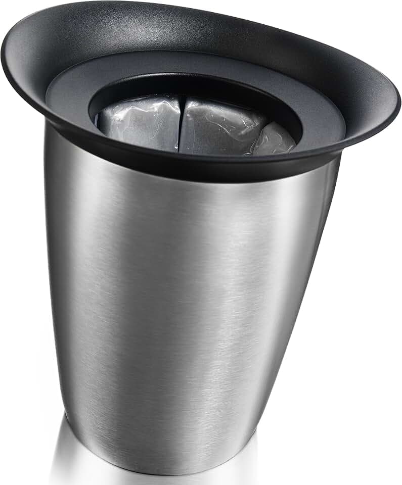 Vacu Vin Champagne Cooler – Active Bottle Chiller – Includes Removable Cooling Sleeve – Keeps Champagne Cold for Hours – Stylish & Reusable Ice-Free Tabletop Cooler