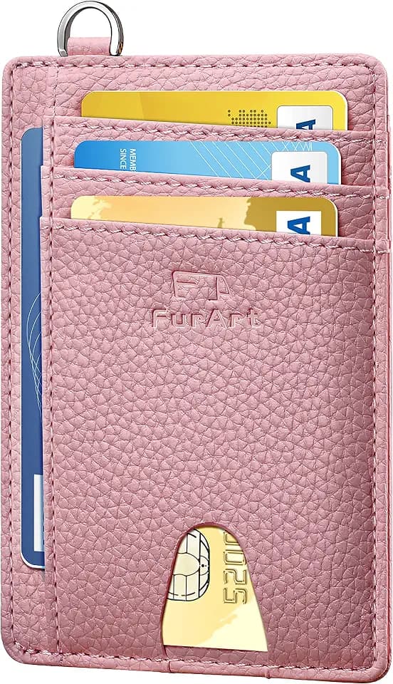 FurArt Slim Minimalist Wallet RFID Credit Card Holder for Men