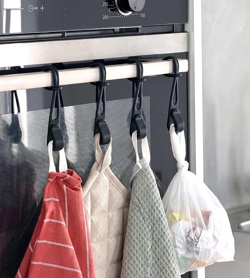 Home Hook - Geschirrtuchhalter Küche, Kunststoff Haken zum Einhängen