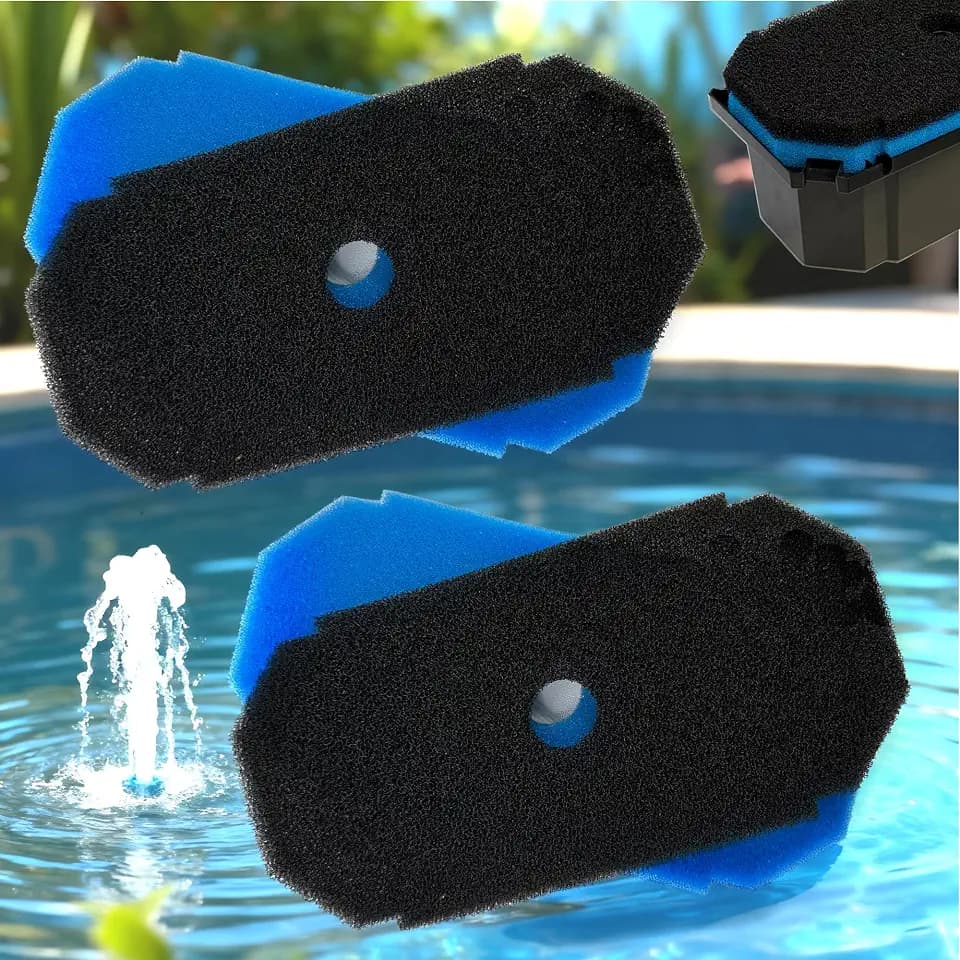 PurifyLogix 4PCS Replacement Pond Filter Pads for POPOSOAP Koi Pond Filters