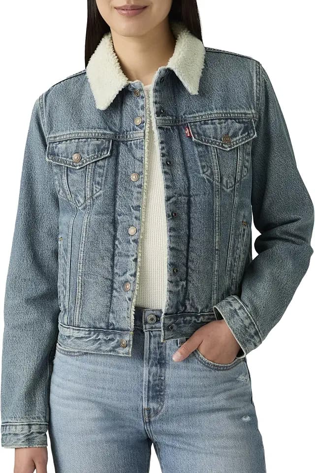 Levi's Damen Original Sherpa Trucker Jackets Jeansjacke