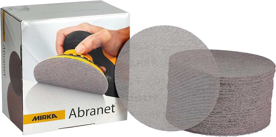 Mirka 9A-241-220 Schleifscheiben, 15,2 cm, Körnung 220, staubfrei, Box mit 50 Scheiben