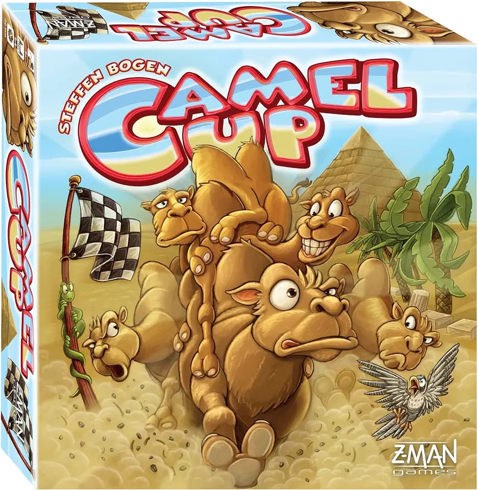 Camel Up Board Game - Strategy Game for Kids & Adults, Ages 8+, 2-8 Players, 20-30 Minute Playtime
