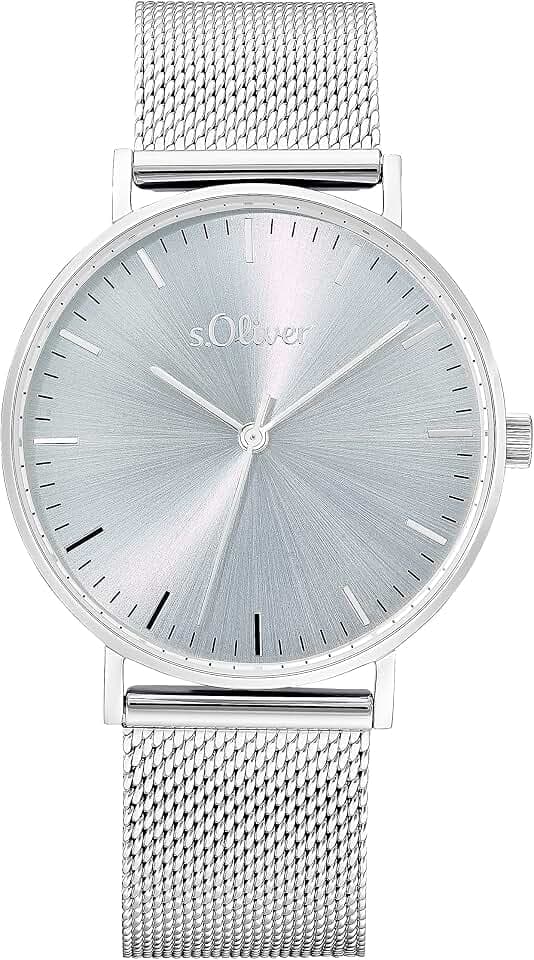 s.Oliver Armbanduhr Damen Quarzuhr Analog, mit Edelstahl Armband, 3 bar Wasserdicht, Kommt in Uhren Geschenk Box