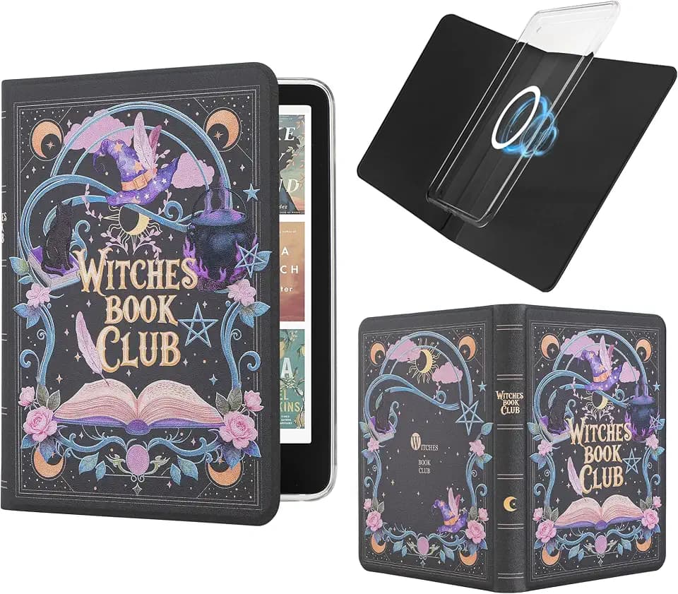 Magnetic Book Cover Case for 7'' Kindle Paperwhite & Colorsoft