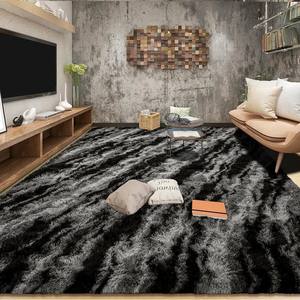 Tepook Area Rugs 9x12 for Living Room, Super Soft Fluffy Rugs for Bedroom