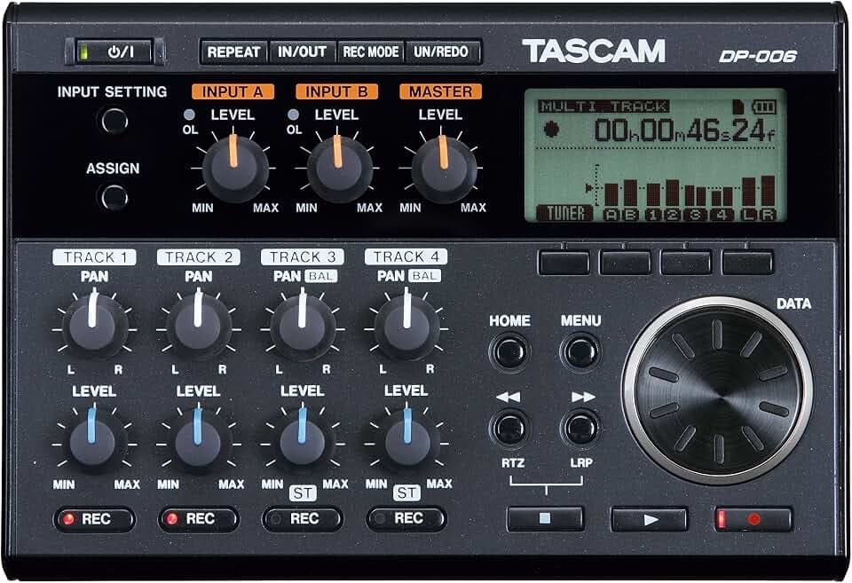 Tascam DP-006 – Digitales 6-Spur-Pocketstudio