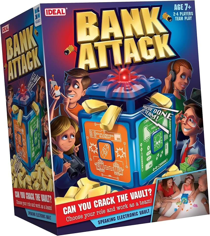 IDEAL, Bank Attack: The Electronic, Cooperative Escape Game!, Family Games, for 2-4 Players, Ages 7+
