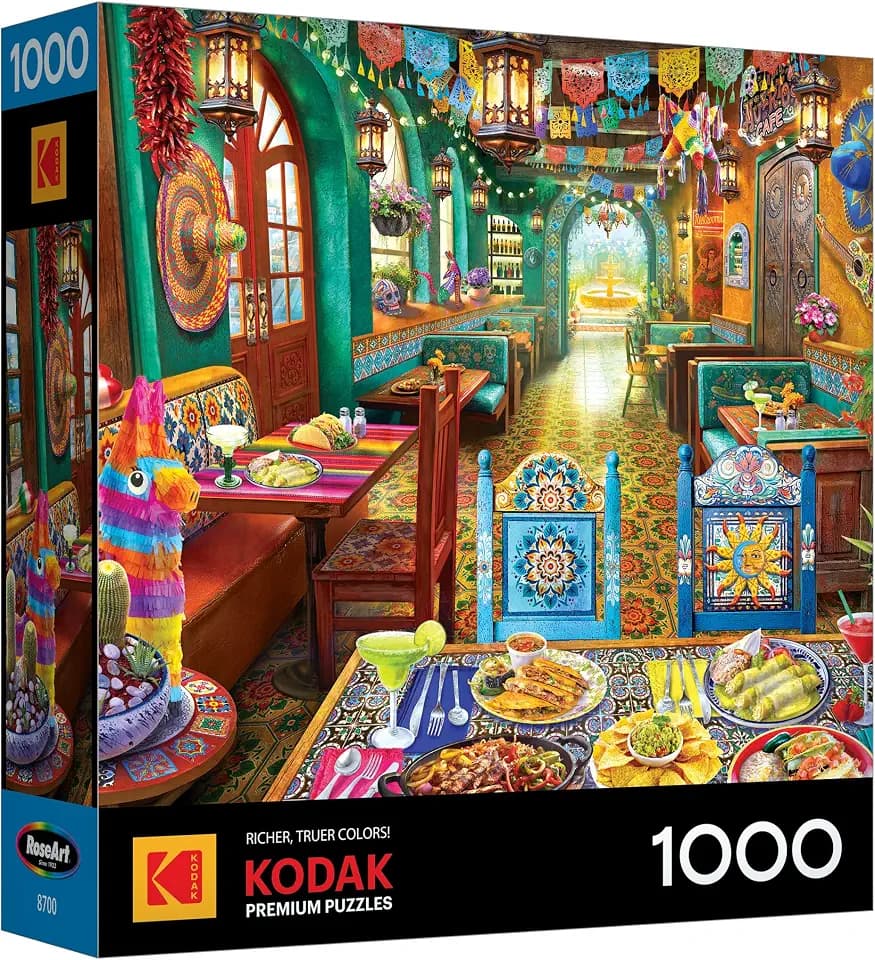 RoseArt - Kodak Premium - Mexican Cantina - 1000 Piece Jigsaw Puzzle for Adults