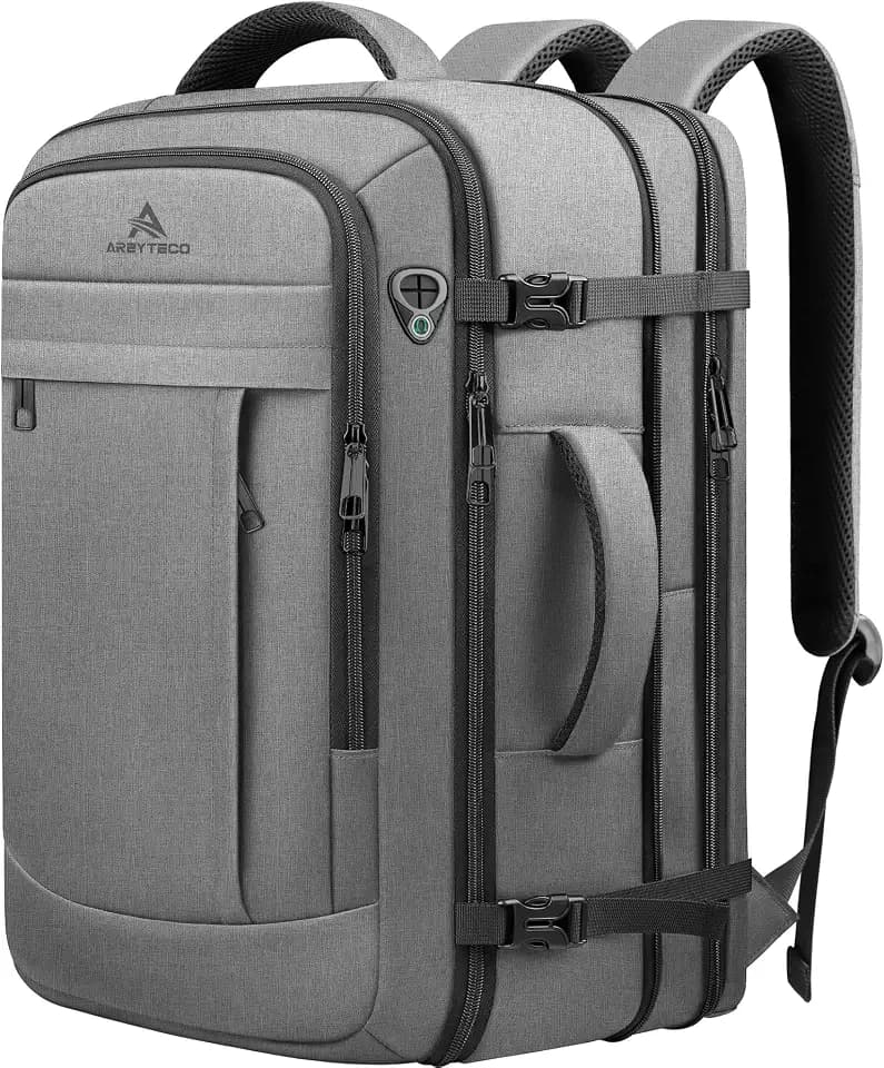 AREYTECO 55L Travel Laptop Backpack for Men, Extra Large Backpack