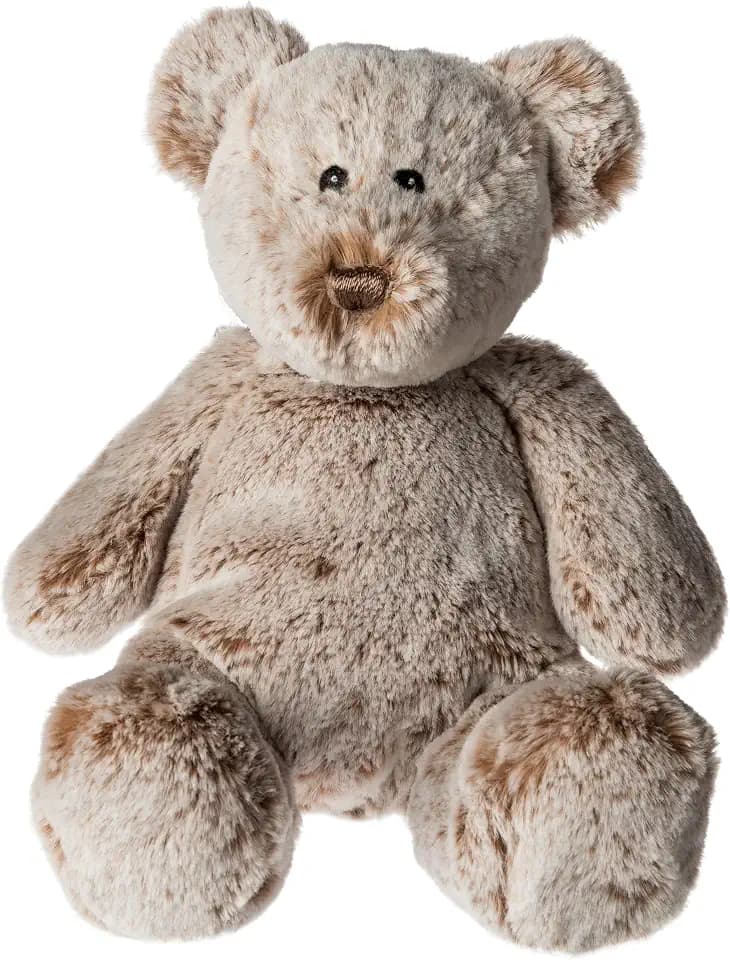 Mary Meyer Stuffed Animal Plush Soft Toy, 8-Inches, Luxey Loves Brown Teddy Bear
