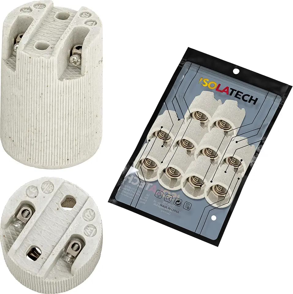 ISOLATECH 10x E14 Keramik Lampenfassung (max.250V/4A)