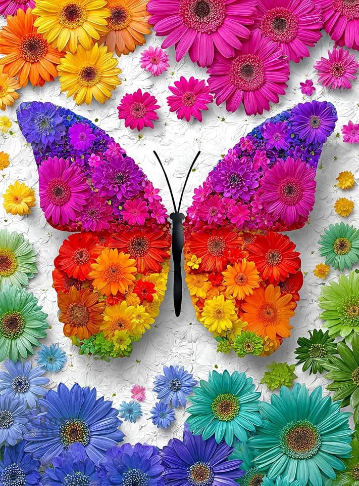 Cross & Glory | Jigsaw Puzzles for Adults | Bloomtastic Butterfly