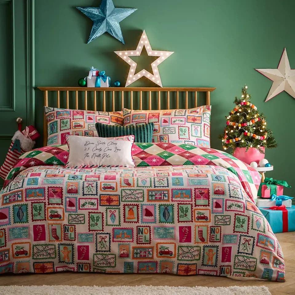 furn. Dear Santa Bettwäsche Set (Mehrfarbig - Einzelbett)