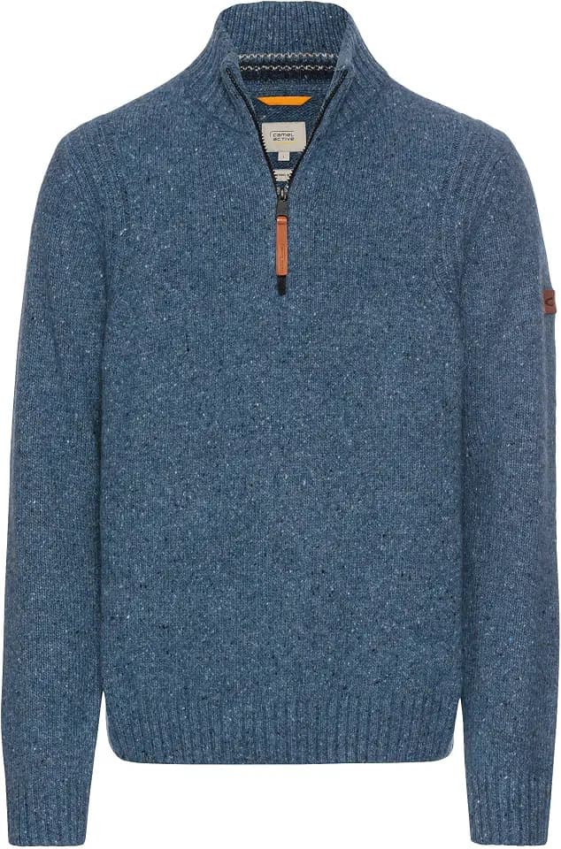 camel active Herren Stricktroyer mit Merinowolle