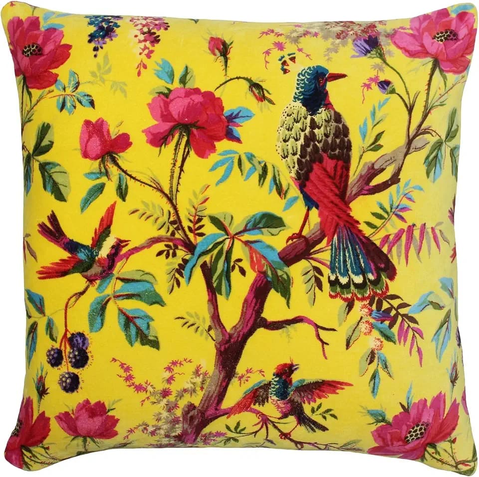 Paoletti Paradise 50X50 C/CASE Yellow, Baumwolle, Gelb,50x50cm
