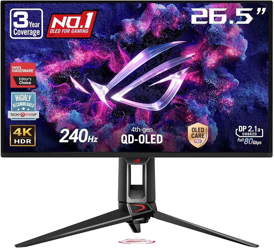 ASUS ROG PG27UCDM 27 Inch 4K 240Hz OLED Gaming Monitor QD-OLED