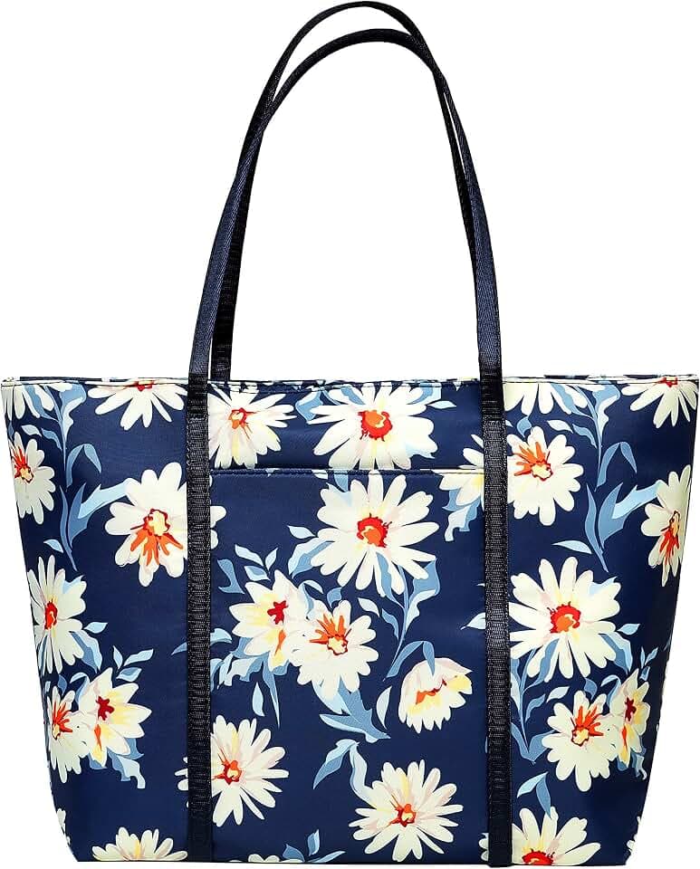 Chrysansmile Large Tote Bag for Women Work Nylon Shoulder Bags Waterproof Beach Bag Flower Womens Purses and Handbags