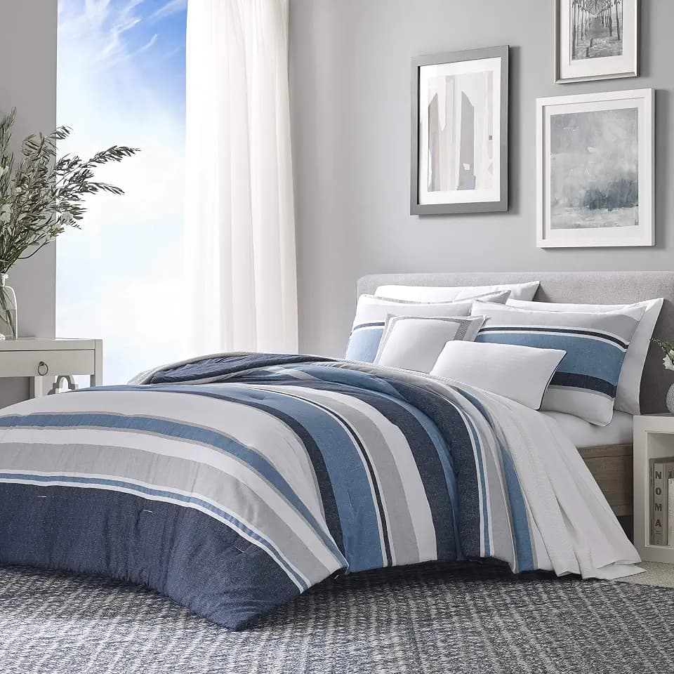 Nautica - Twin XL Size Comforter Set with Matching Sham