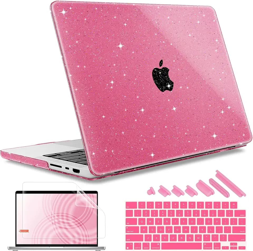May Chen for 2026 MacBook Pro 14-inch M5 M4 M3 M2 M1 Pro/Max Chip, Release 2026 2025-2021, Model A3427 A3426 A3434 A3112 .., Plastic Hard Shell with Keyboard Cover, Peach
