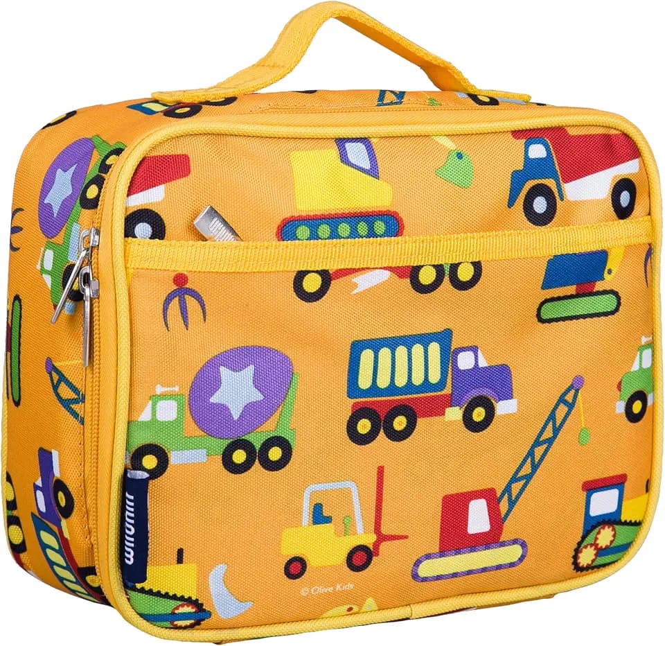 Wildkin Kids Insulated Lunch Box, Under Construction