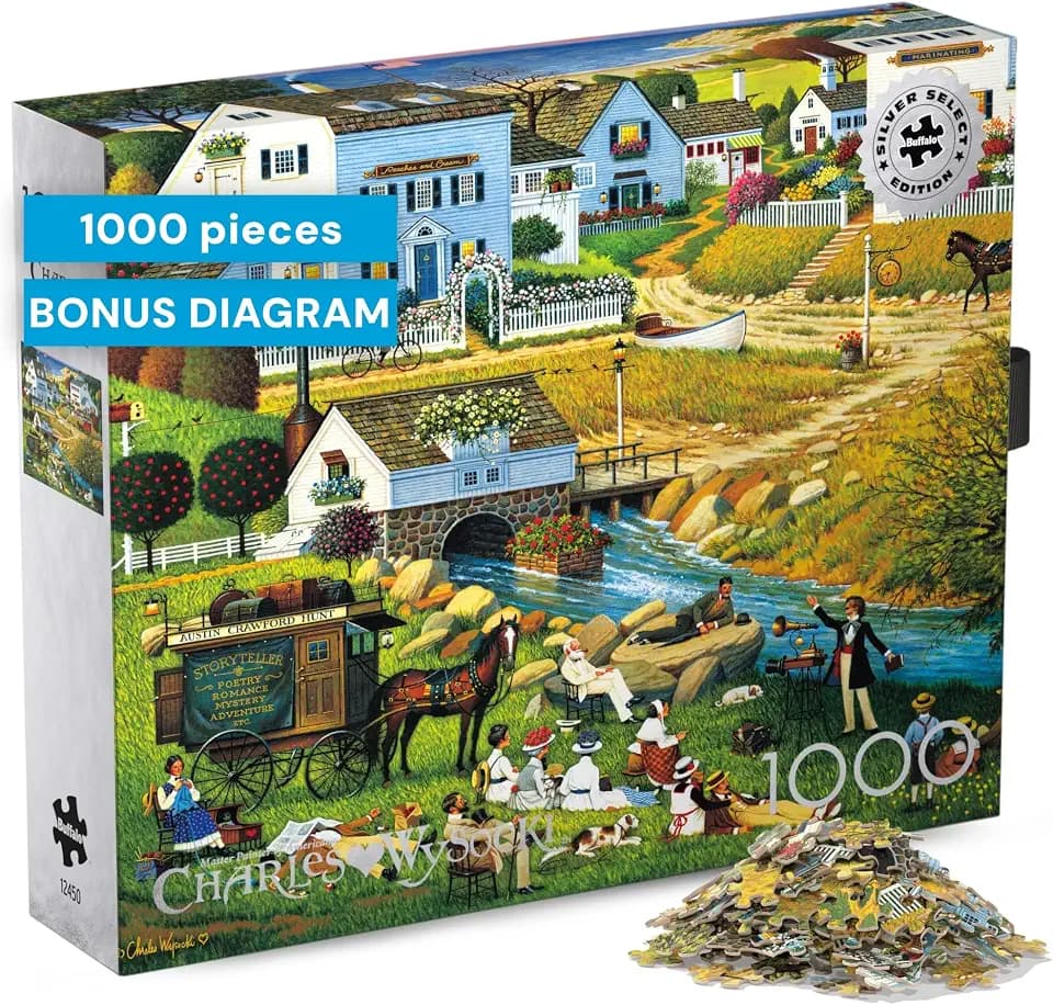 Buffalo Games Charles Wysocki, Hound of the Baskervilles, 1000 Piece Puzzle