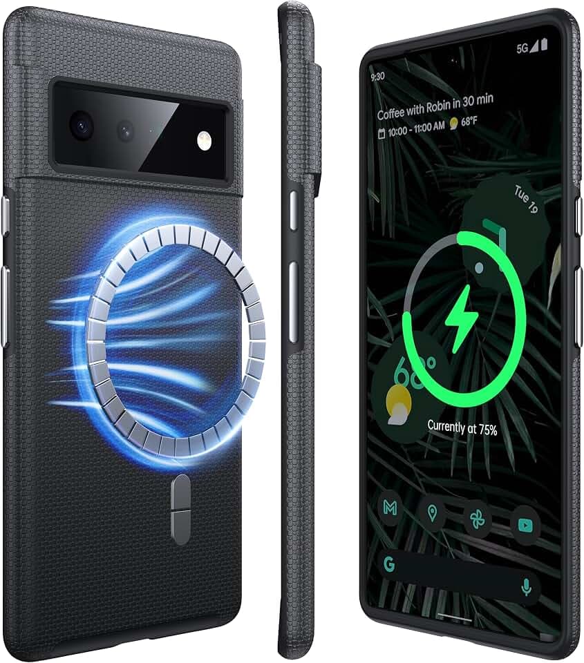 Starker Magnetisch für Google Pixel 6 Pro Hülle mit Magnetring