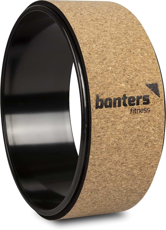 banters Yoga Rad aus Naturkork -Yoga Wheel inklusive Übungsposter