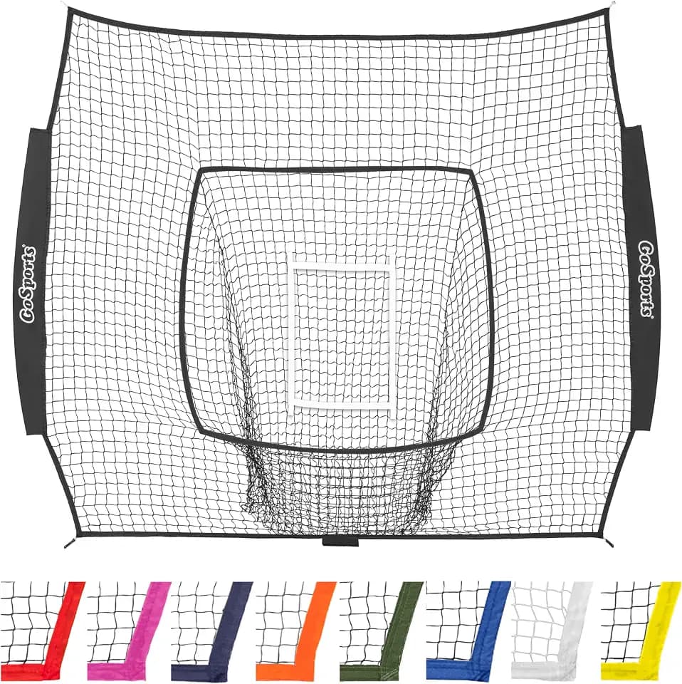 GoSports Replacement 7 x 7 ft Baseball Net - NET ONLY - Frame NOT Included - Choose Your Color
