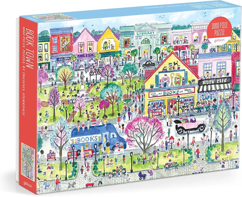 Galison - Book Townscape 1000 Piece Jigsaw Puzzle for Adults