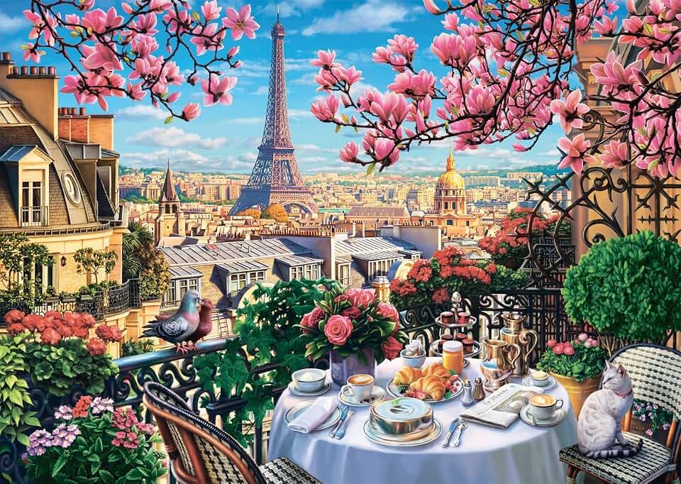 Schmidt 58876 Frühstück in Paris Puzzle, 1000 Teile