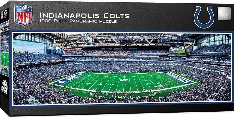 MasterPieces 1000 Piece Sports Jigsaw Puzzle - NFL Indianapolis Colts Center View Panoramic - 13"x39"
