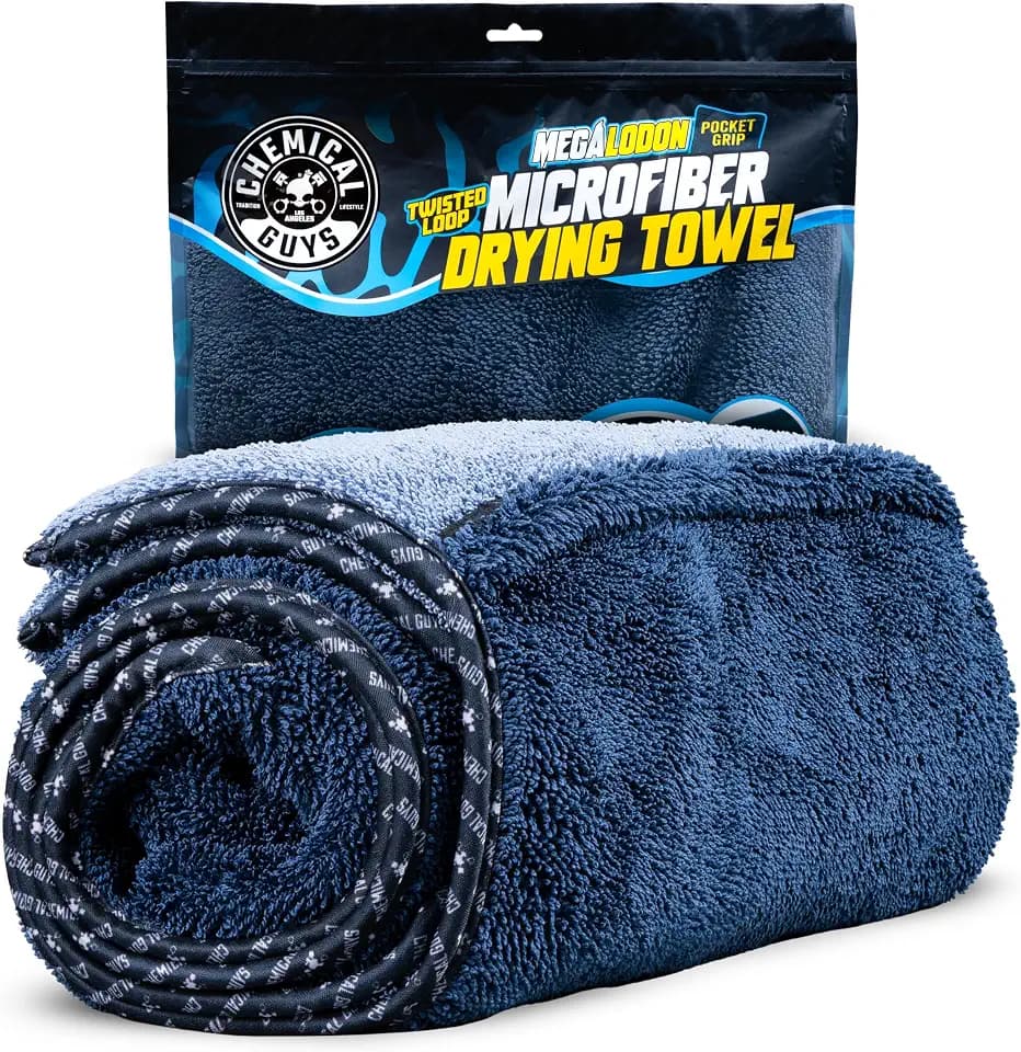 Chemical Guys, Twisted Loop Microfiber Car Drying Towel with Hand Pockets