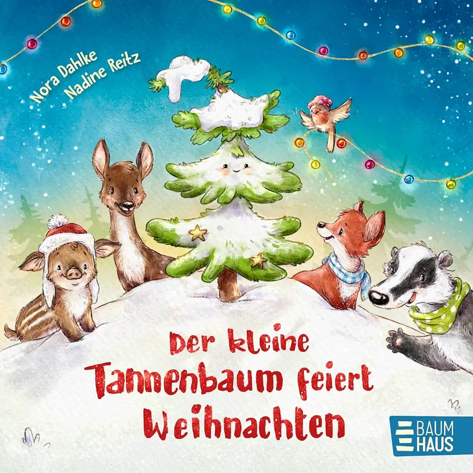 Der kleine Tannenbaum feiert Weihnachten: Ein süßes Pappbilderbuch zum Mitmachen ab 2 Jahren
