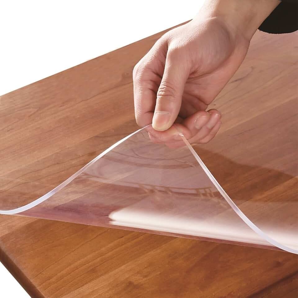 56" Clear Round Table Protector Table Pad Plastic Desk Mat PVC Table Cover
