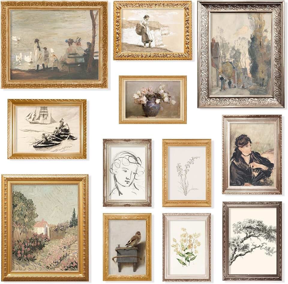 97 Decor Vintage-Poster für ästhetische Räume – Vintage-Wandkunst-Dekor, französische Landdekoration, Cottagecore Vintage-Kunstdrucke, eklektische Galerie, Bauernhaus-Bilder für gemütliches