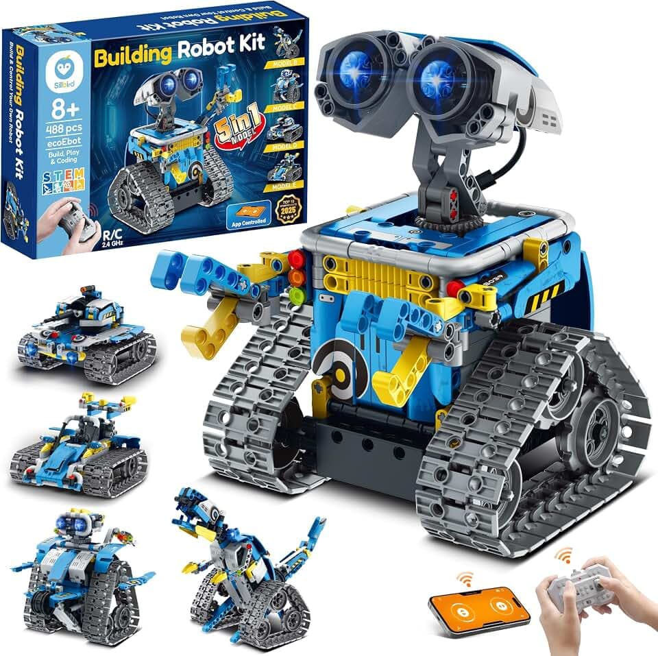 Sillbird Programmierbares Roboter Bauspielzeug für Jungen 8-12 Jahren