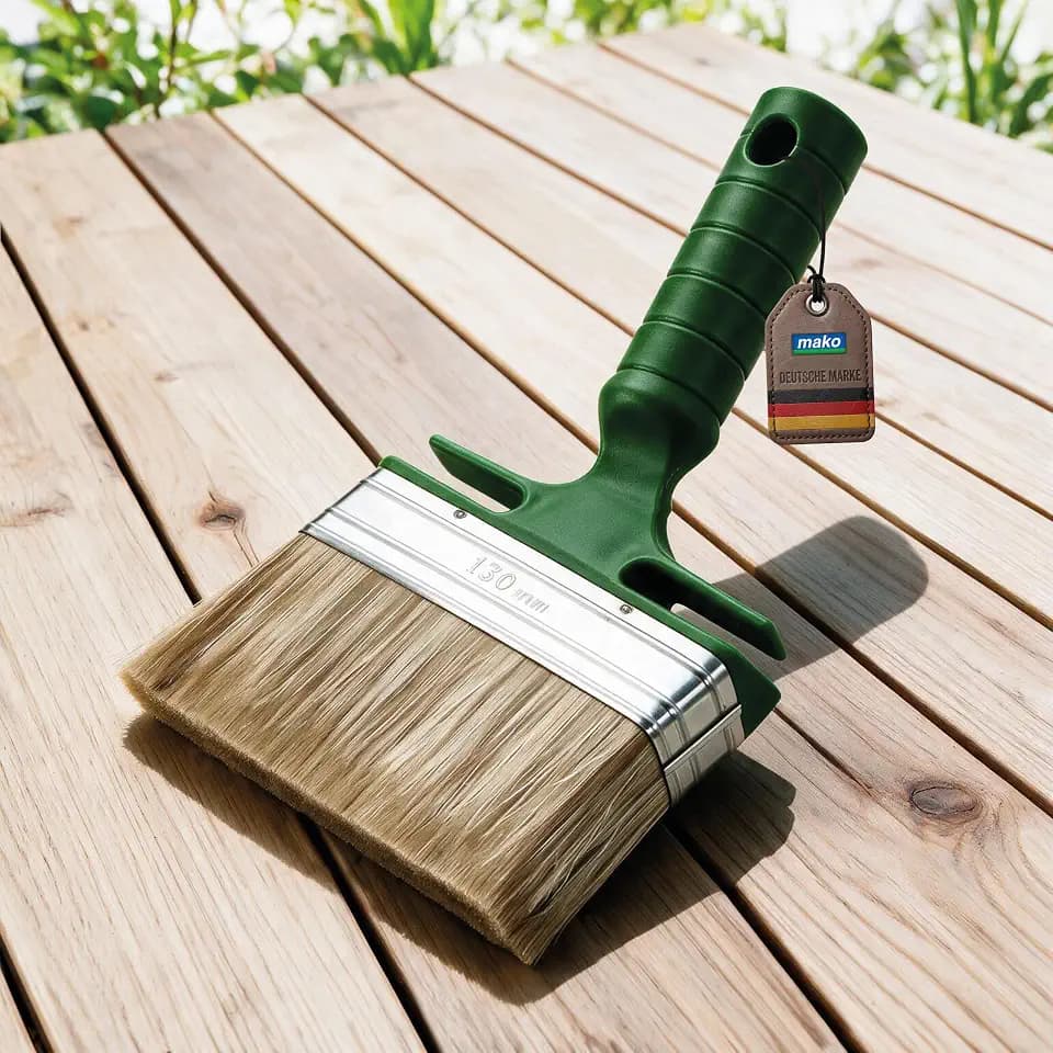 mako Lasur-Winkelflächenstreicher 130 mm für Lasuren & Terrassenöl