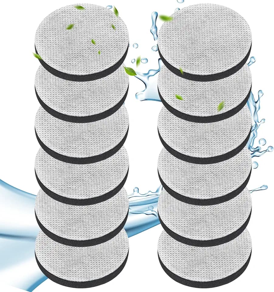 12 Stück Micro Disc Ersatzfilter für Brita Wasserfilter Kartusche, Kompatibel mit Brita Fill & Go, Passend für Britaz Filterkartuschen, Reduziert PFAS, Chlor, Mikropartikel im Trinkwasser